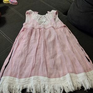 The Children's Place Pink and White Formal Dress